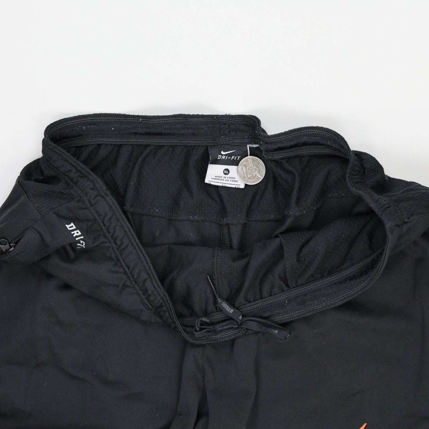 Nike Dri-FIT Black Track Pants Medium 76 cm Inseam 38 cm Waist Polyester