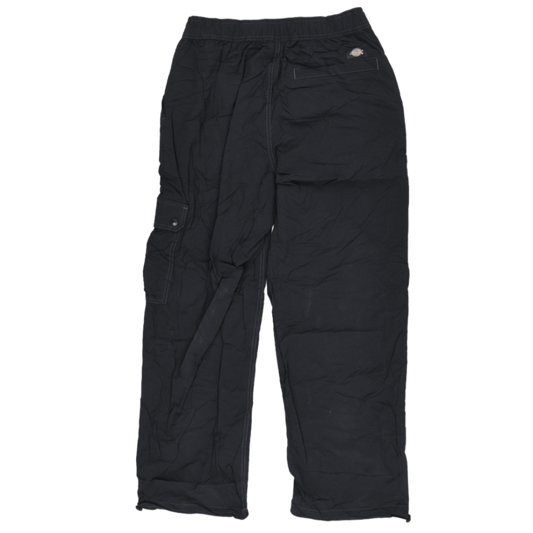 Dickies Black Utility Cargo Trousers Mens Medium Cotton Blend 76 cm Inseam 82 cm Waist