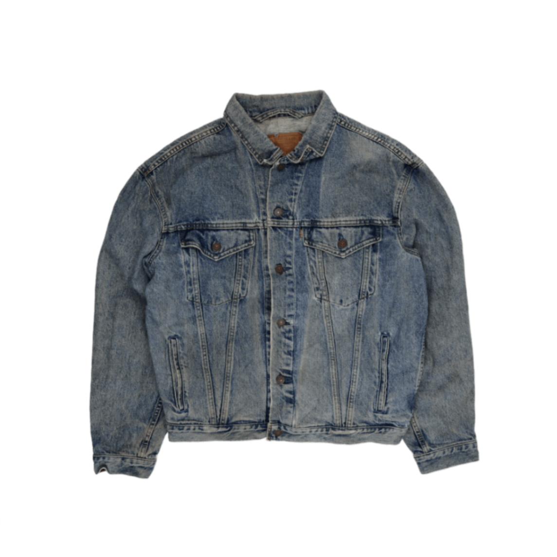 Levi's Vintage Blue Stonewash Denim Trucker Jacket Size Large Cotton