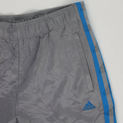 adidas Grey Track Trousers Large 41 Waist 78 Inseam Vintage Polyester