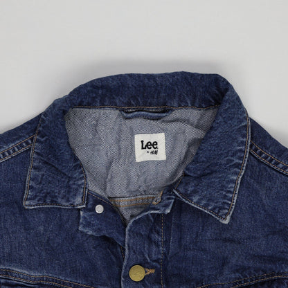 Lee x H&M Vintage Blue Denim Jacket Medium Cotton Collared