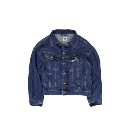 Lee x H&M Vintage Blue Denim Jacket Medium Cotton Collared
