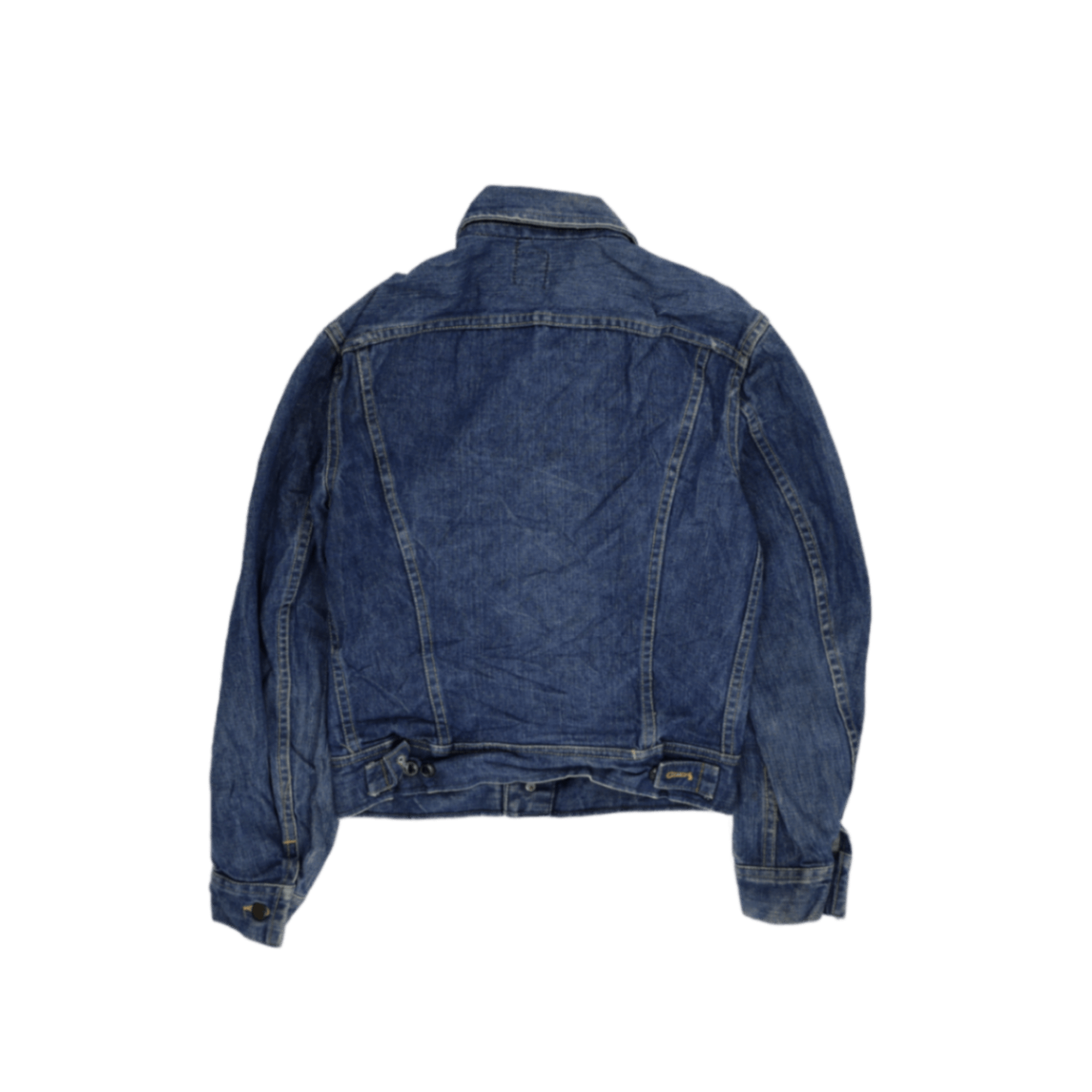Lee Vintage Indigo Blue Denim Trucker Jacket Size M 100 Percent Cotton