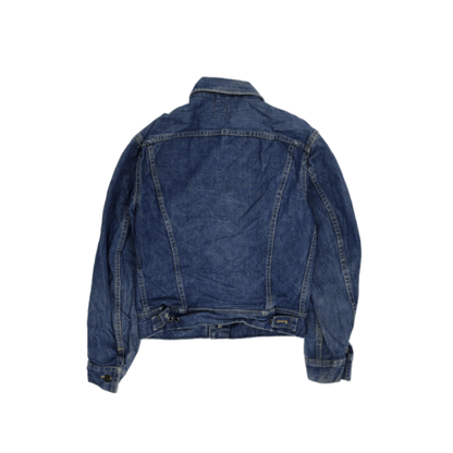 Lee Vintage Indigo Blue Denim Trucker Jacket Size M 100 Percent Cotton