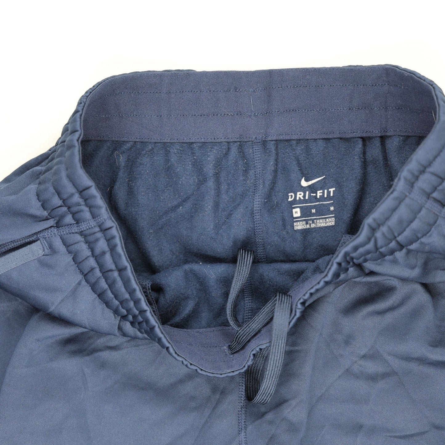 Nike Dri-FIT Navy Blue Athletic Trousers Medium Polyester 77cm Inseam 40cm Waist
