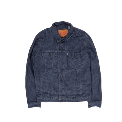 Levi's Blue Corduroy Trucker Jacket Men Size L