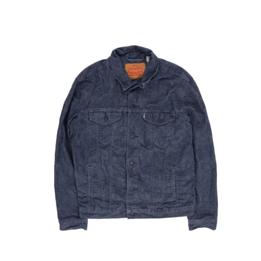 Levi's Blue Corduroy Trucker Jacket Men Size L