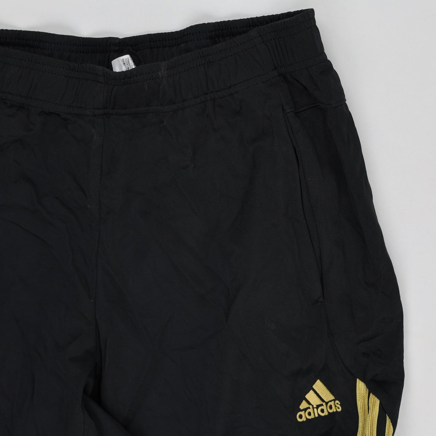 adidas Climalite Black Yellow Track Pants Large 79cm Inseam 42cm Waist Polyester