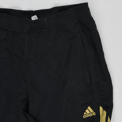 adidas Climalite Black Yellow Track Pants Large 79cm Inseam 42cm Waist Polyester