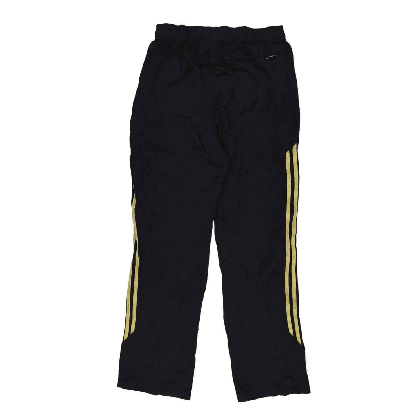 adidas Climalite Black Yellow Track Pants Large 79cm Inseam 42cm Waist Polyester