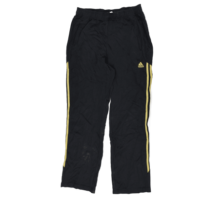 adidas Climalite Black Yellow Track Pants Large 79cm Inseam 42cm Waist Polyester