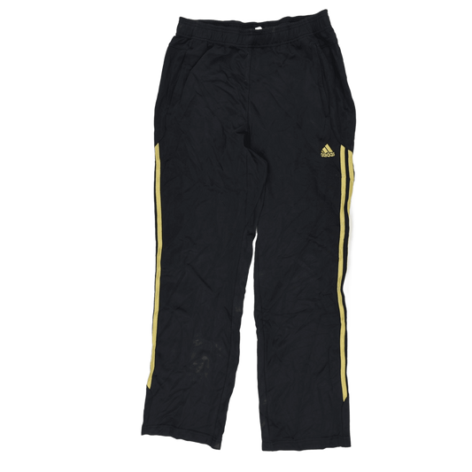 adidas Climalite Black Yellow Track Pants Large 79cm Inseam 42cm Waist Polyester