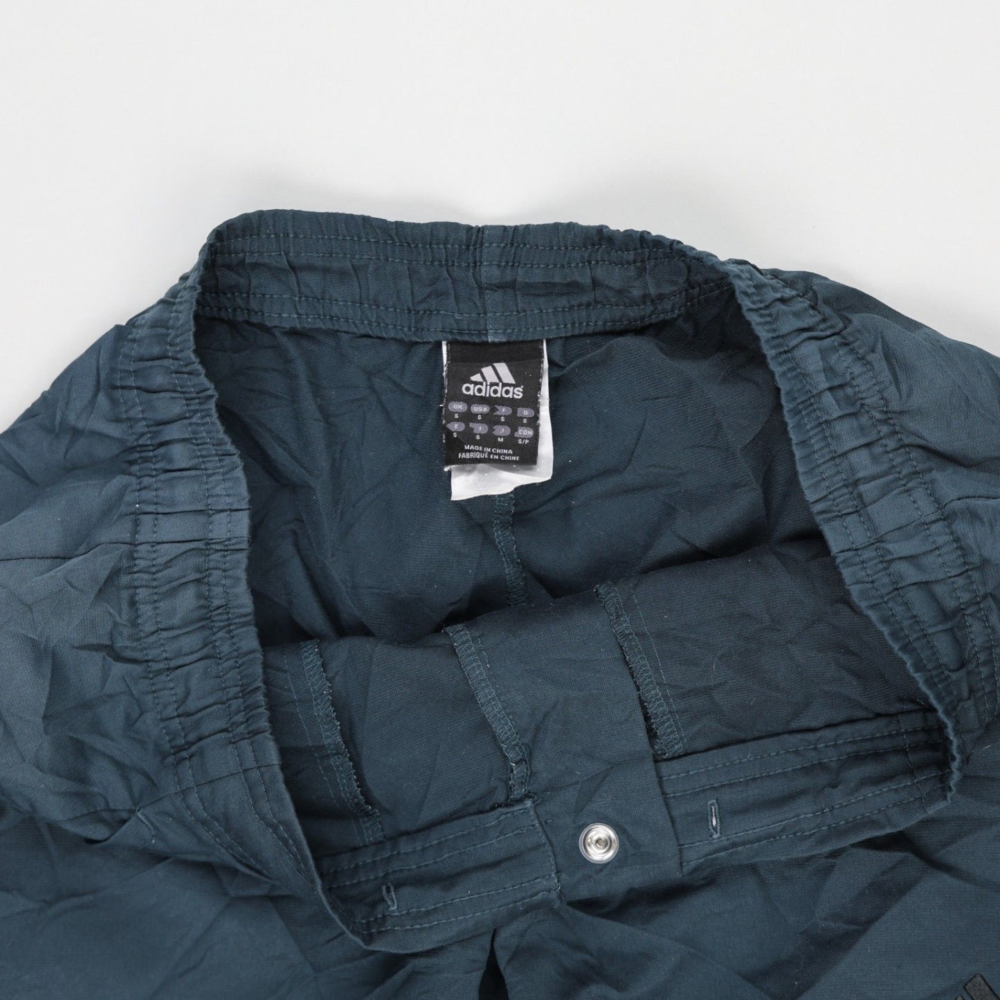 adidas Navy Blue Cargo Trousers Large Polyester Mens 81 cm Inseam 88 cm Waist