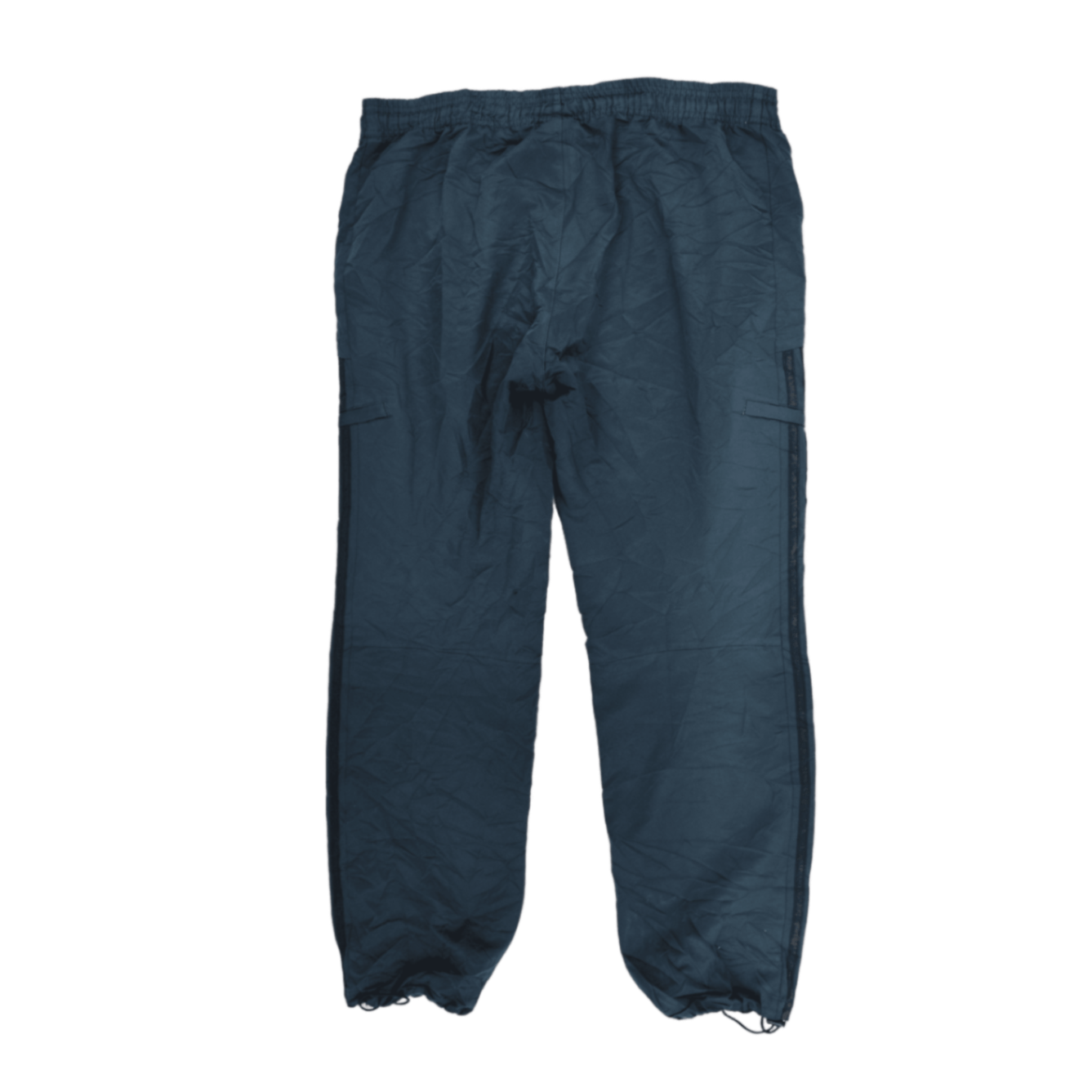 adidas Navy Blue Cargo Trousers Large Polyester Mens 81 cm Inseam 88 cm Waist
