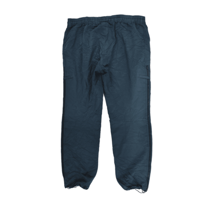 adidas Navy Blue Cargo Trousers Large Polyester Mens 81 cm Inseam 88 cm Waist