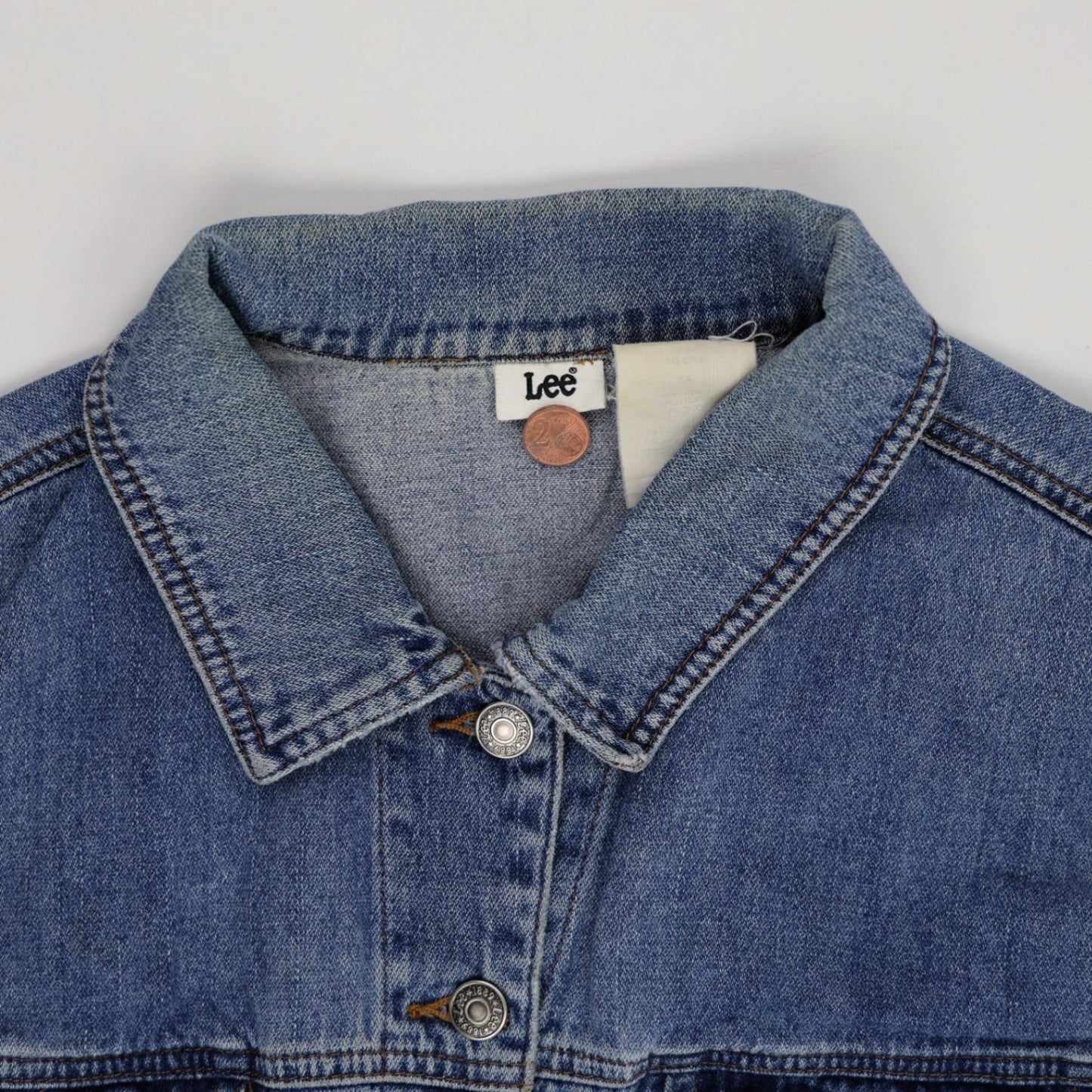 Lee Vintage Blue Denim Jacket Men's Large Cotton