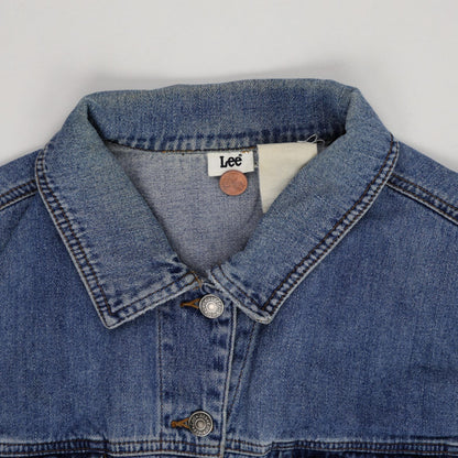 Lee Vintage Blue Denim Jacket Men's Large Cotton