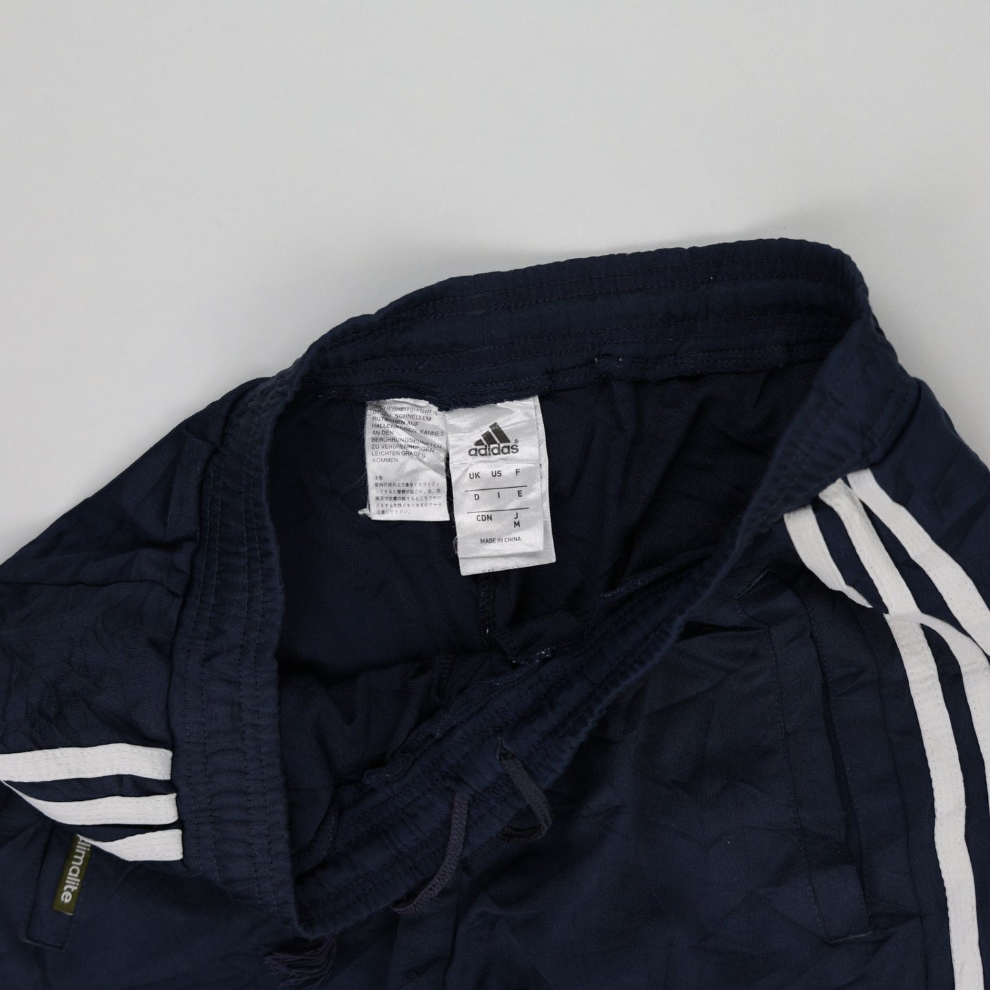 Adidas Climalite Track Pants Navy Blue Large 44 Waist 79 Inseam Polyester