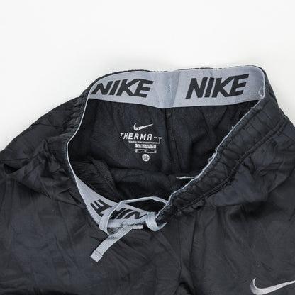 Nike Therma Fit Black Sports Joggers Men's Medium 76cm Inseam 38cm Waist Polyester Blend