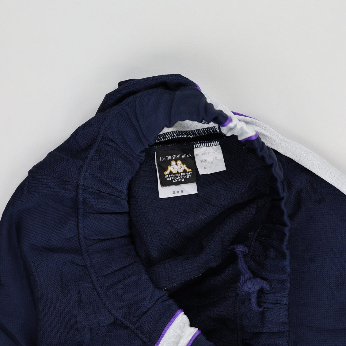 Kappa Track Pants Navy Blue Mens Size M Polyester Blend Inseam 31 inches Waist Size 30-34 inches