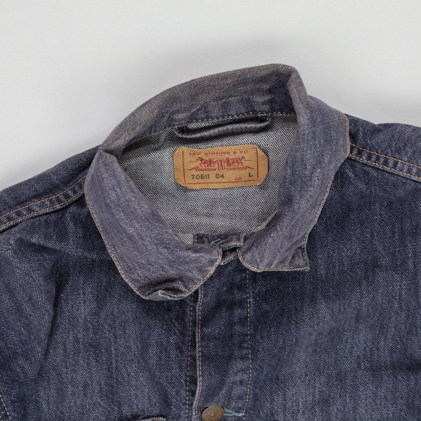 Levi's Vintage Denim Trucker Jacket Blue Large Cotton Denim