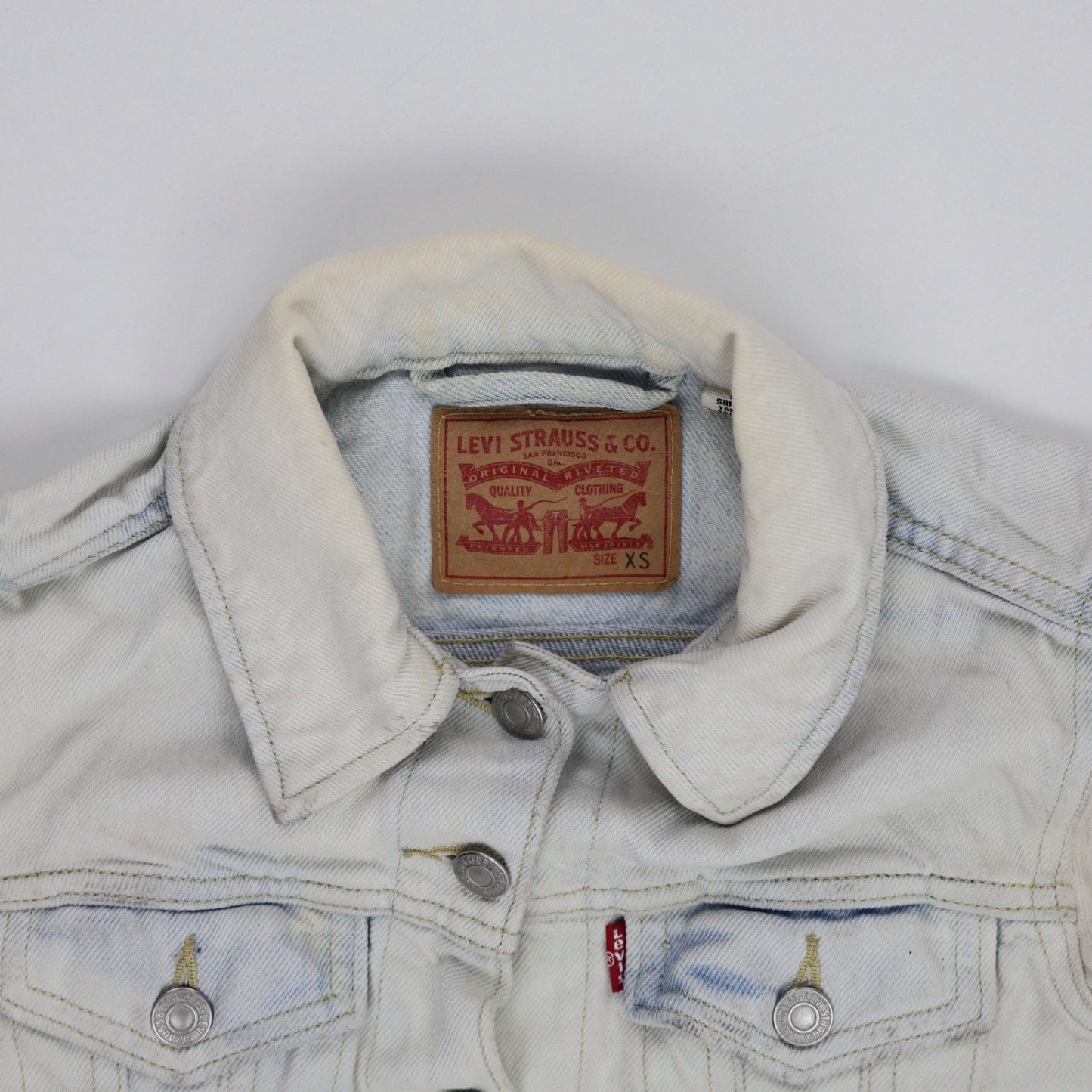 Levi's Light Blue Vintage Denim Jacket Women's Size XS Cotton Collared