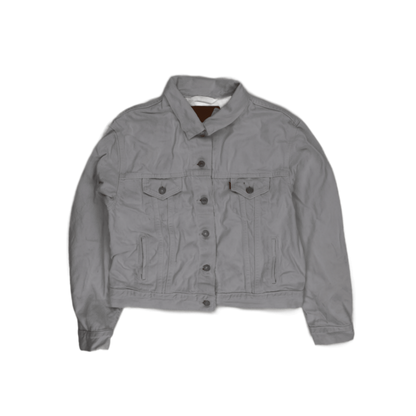 Levi's White Denim Trucker Jacket Large Cotton Denim Vintage