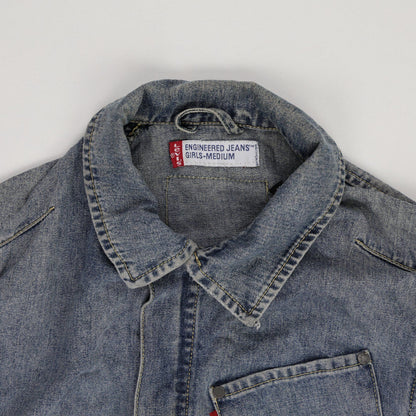 Levi's Engineered Jeans Vintage Blue Denim Jacket Medium Cotton
