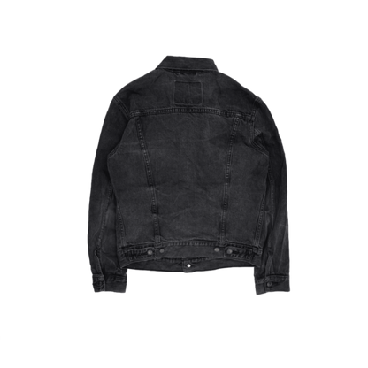 Levi's Black Denim Jacket Small Vintage Cotton Collared