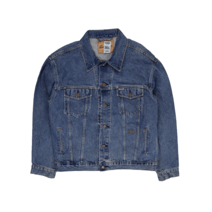 Levi's Strauss Signature Vintage Blue Denim Jacket Large 100% Cotton Collared