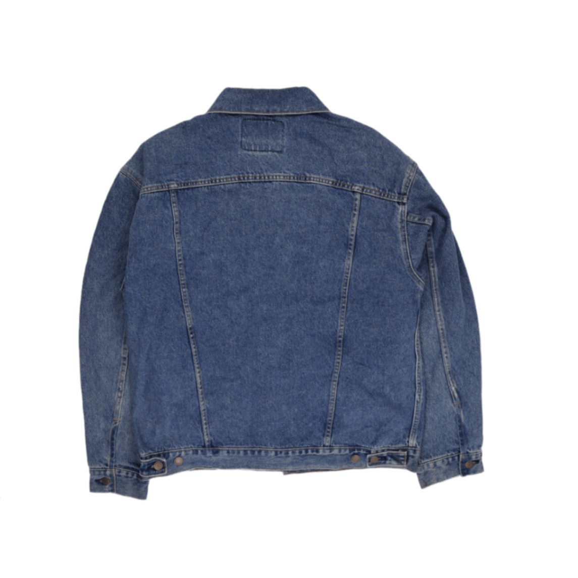 Levi's Strauss Signature Vintage Blue Denim Jacket Large 100% Cotton Collared