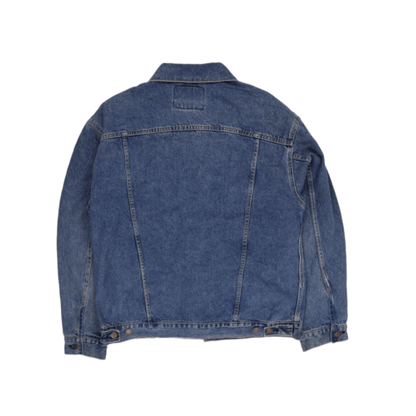 Levi's Strauss Signature Vintage Blue Denim Jacket Large 100% Cotton Collared