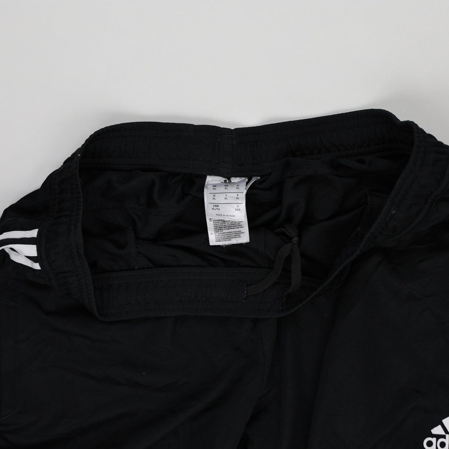 adidas Black Track Pants Medium 40 Inseam Polyester