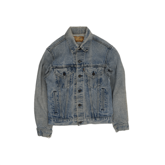 Levi's Vintage Blue Denim Trucker Jacket Size Large Cotton