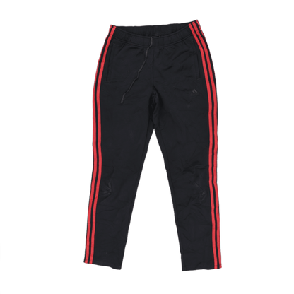 Adidas Track Pants Black Red Size Medium Polyester
