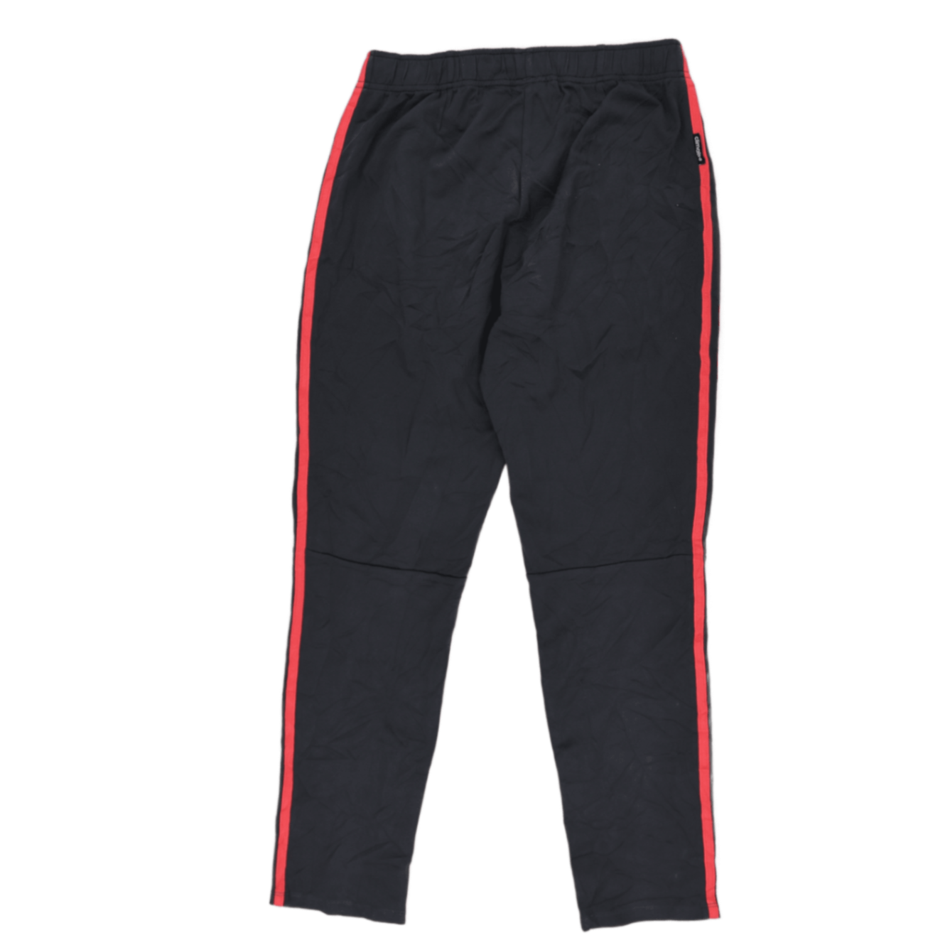 Adidas Track Pants Black Red Size Medium Polyester