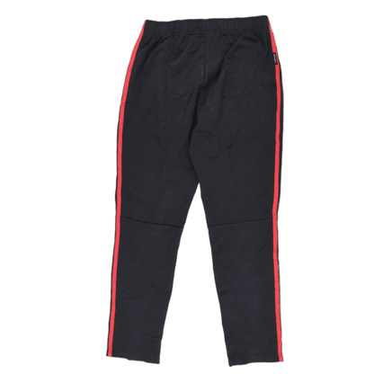 Adidas Track Pants Black Red Size Medium Polyester