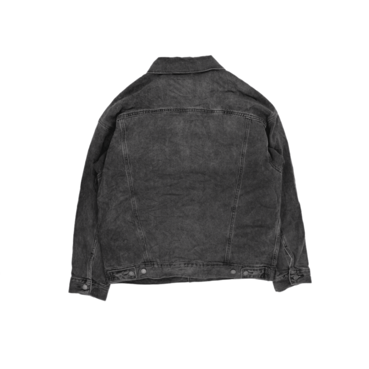 Levi's Vintage Washed Charcoal Trucker Jacket Men's Small Cotton Denim