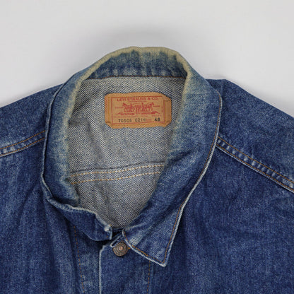 Levi's Vintage 70506 Trucker Jacket Classic Blue Size 48 Cotton Denim