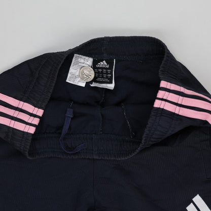 Adidas Navy Blue Track Pants Unisex Size 140 Polyester for Age 9-10 Years