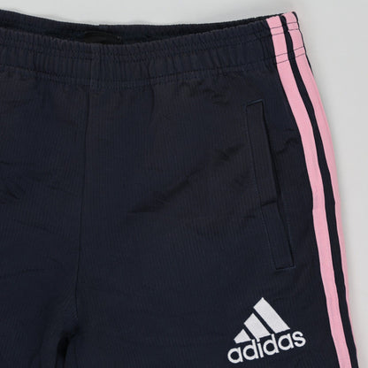 Adidas Navy Blue Track Pants Unisex Size 140 Polyester for Age 9-10 Years