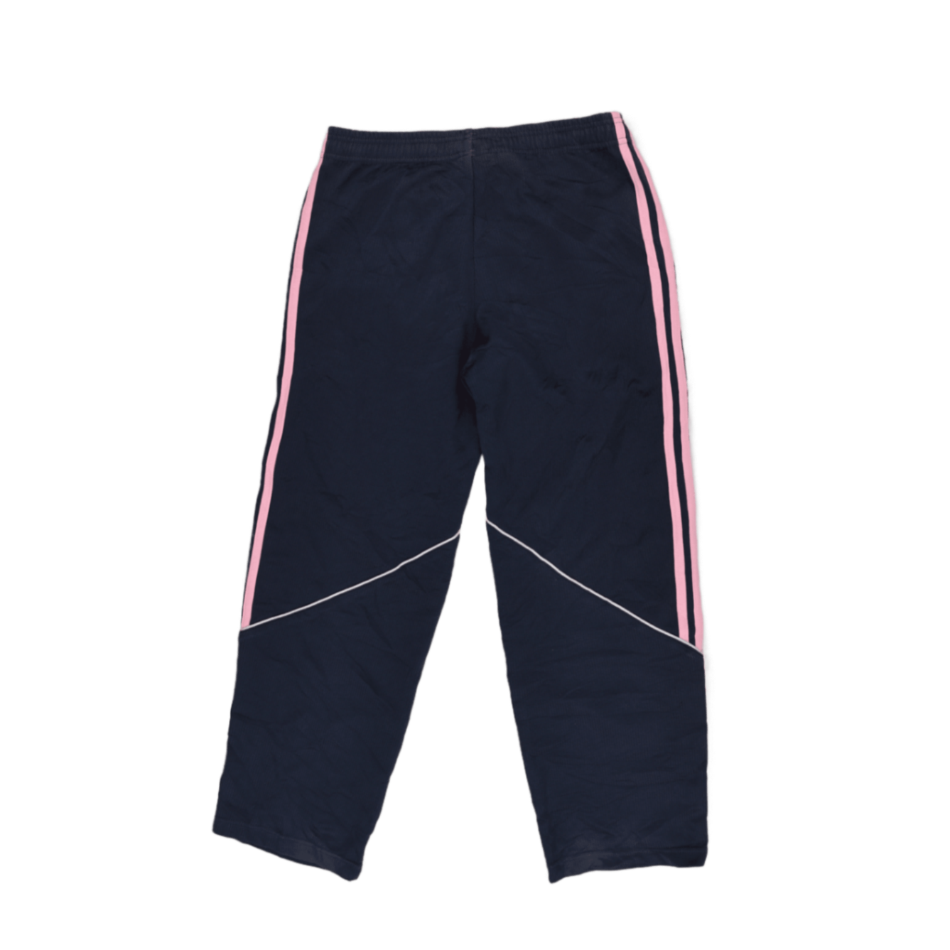 Adidas Navy Blue Track Pants Unisex Size 140 Polyester for Age 9-10 Years
