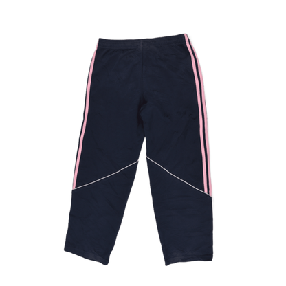Adidas Navy Blue Track Pants Unisex Size 140 Polyester for Age 9-10 Years