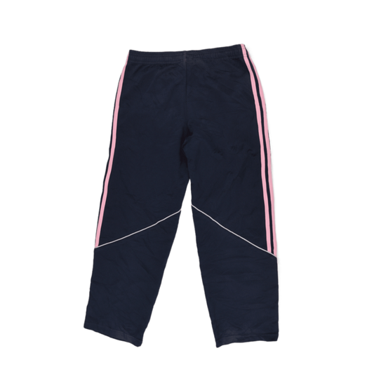 Adidas Navy Blue Track Pants Unisex Size 140 Polyester for Age 9-10 Years