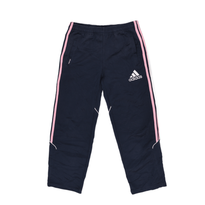 Adidas Navy Blue Track Pants Unisex Size 140 Polyester for Age 9-10 Years