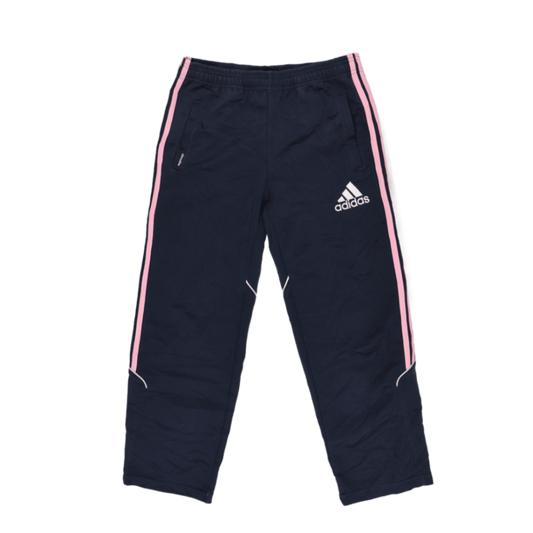 Adidas Navy Blue Track Pants Unisex Size 140 Polyester for Age 9-10 Years