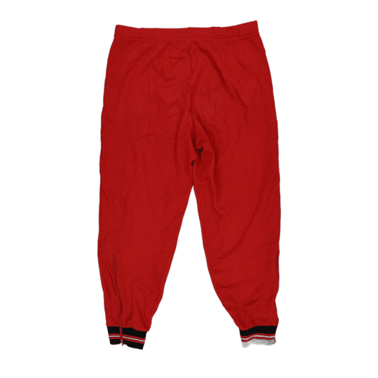 Adidas Vintage Red Track Pants Mens Medium Polyester Blend 75 cm Inseam 38 cm Waist
