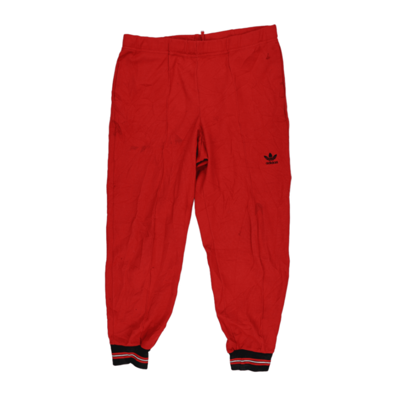 Adidas Vintage Red Track Pants Mens Medium Polyester Blend 75 cm Inseam 38 cm Waist
