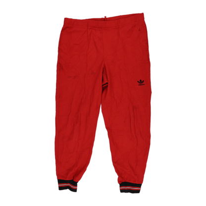 Adidas Vintage Red Track Pants Mens Medium Polyester Blend 75 cm Inseam 38 cm Waist