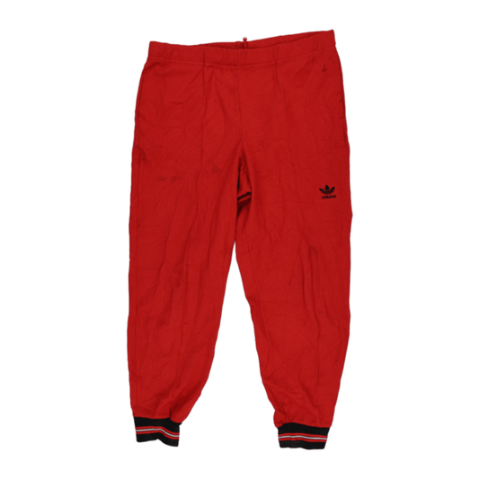 Adidas Vintage Red Track Pants Mens Medium Polyester Blend 75 cm Inseam 38 cm Waist